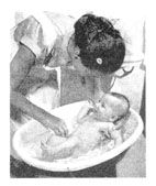 Enfant au bain