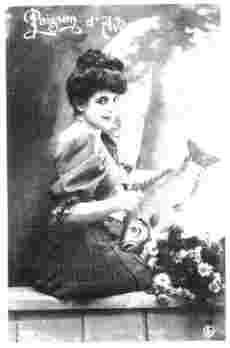 Femme au poisson d'avril